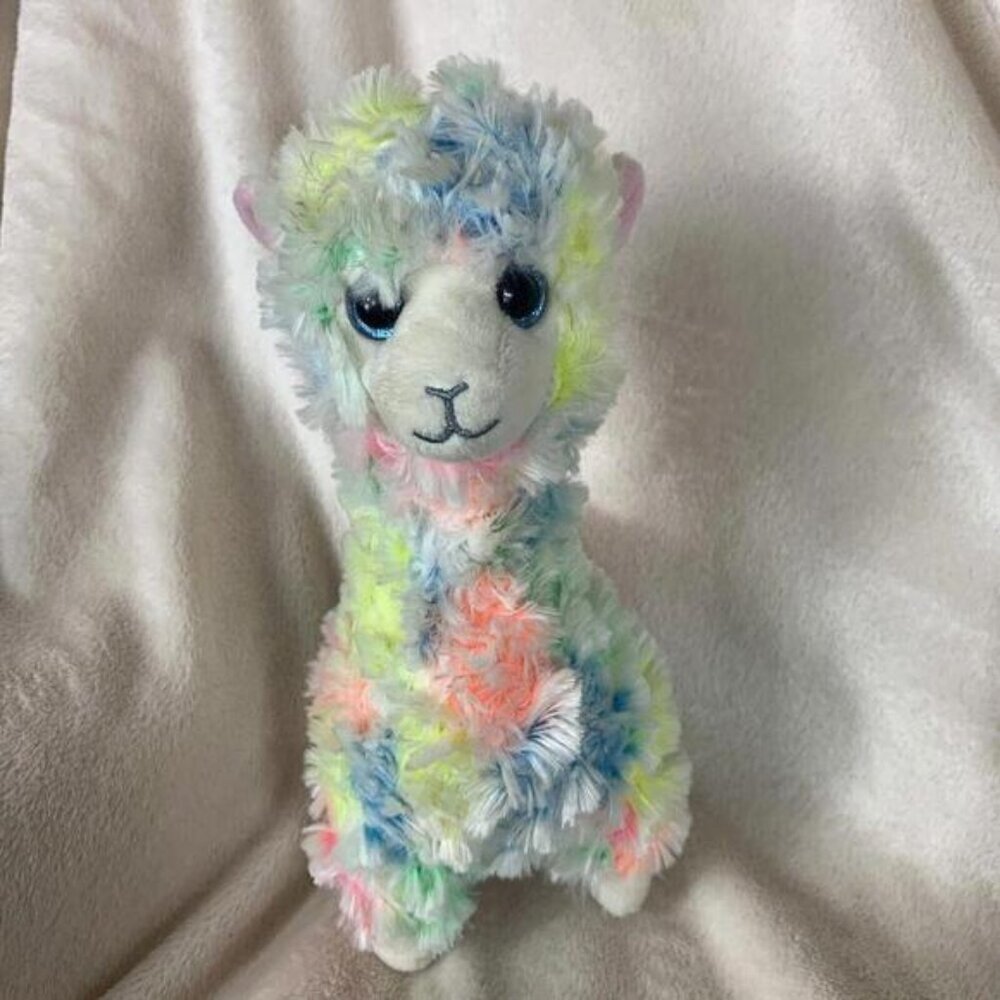 TY Beanie Baby 8inchLOLA Rainbow Llama Plush Stuffed Animal Toy Kids Gift​